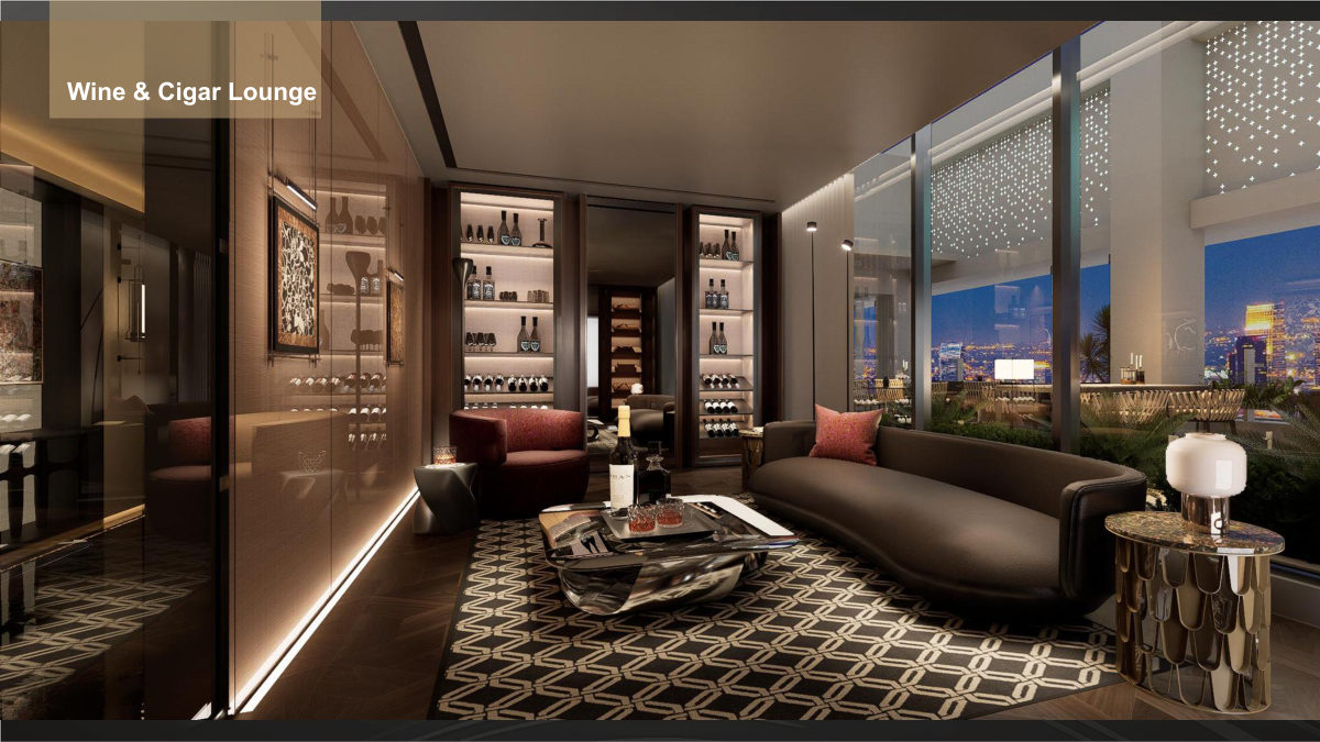 Wine and cigar lounge